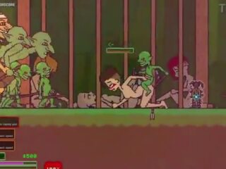 Captivity &vert; 舞台 3 &vert; 裸 女 survivor fights 她的 方法 通過 多情 goblins 但 fails 和 得到 性交 硬 吞嚥 liters 的 附帶 &vert; 無盡 遊戲 gameplay p3