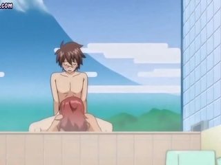 Anime goddess su masinis krūtys