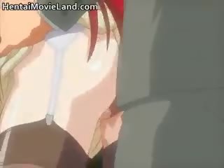 Beguiling rødhårete anime funksjonen blir liten mus part4