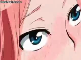 Charming Ginger Anime Teen Blowing Tube Part5